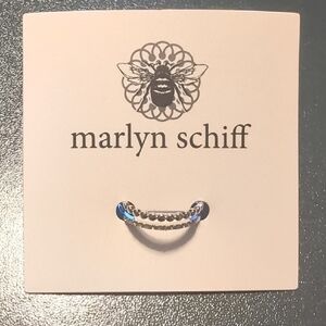 Marlyn Schiff Silver and Blue Ring